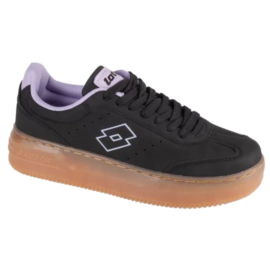 Zdjęcie produktu Lotto Iskar PF RB 2400282W-1147, Damskie, Czarne, buty sneakers, skóra syntetyczna, rozmiar: 38