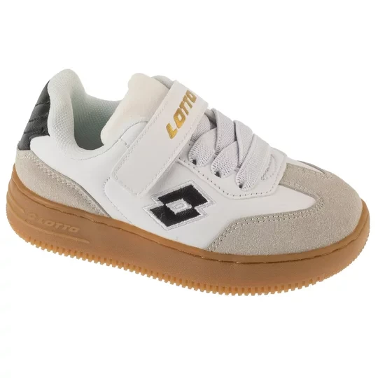 Zdjęcie produktu Lotto Makera K 2601250K-1011, Dla chłopca, Białe, buty sneakers, skóra syntetyczna, rozmiar: 27