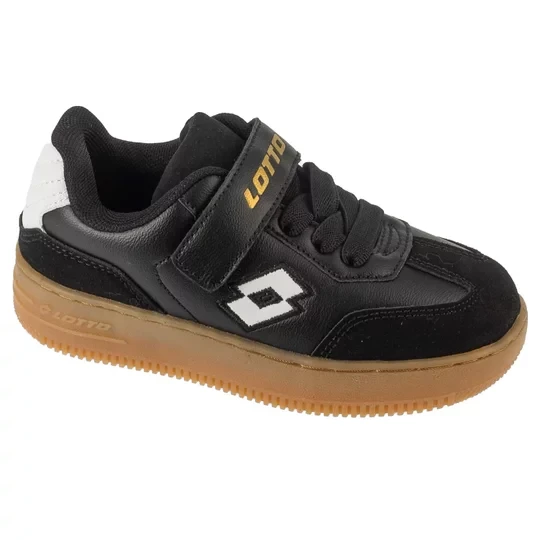 Zdjęcie produktu Lotto Makera K 2601250K-1110, Dla chłopca, Czarne, buty sneakers, skóra syntetyczna, rozmiar: 27