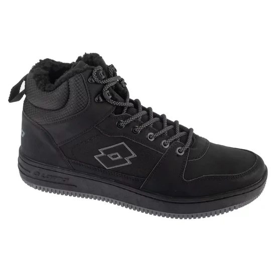 Zdjęcie produktu Lotto Prehna Fur 2400380U-1111, Męskie, Czarne, buty sneakers, skóra syntetyczna, rozmiar: 42