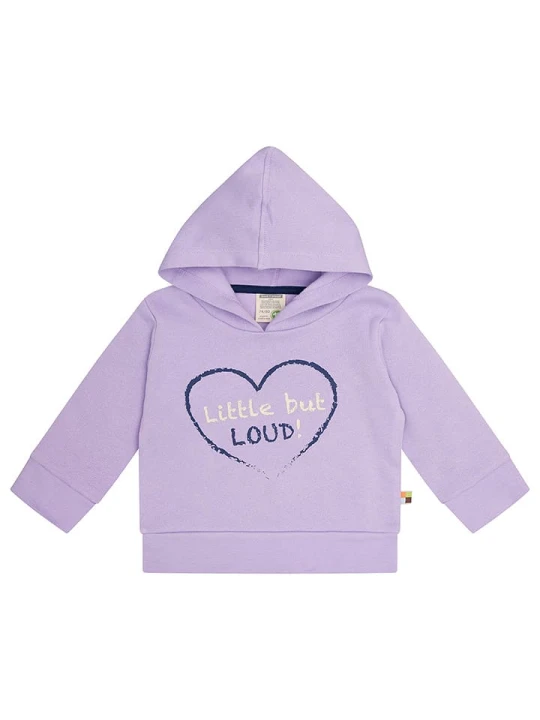 Zdjęcie produktu loud + proud Bluza w kolorze fioletowym rozmiar: 74 / 80