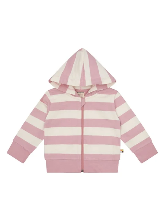 Zdjęcie produktu loud + proud Bluza w kolorze jasnoróżowo-kremowym rozmiar: 98 / 104