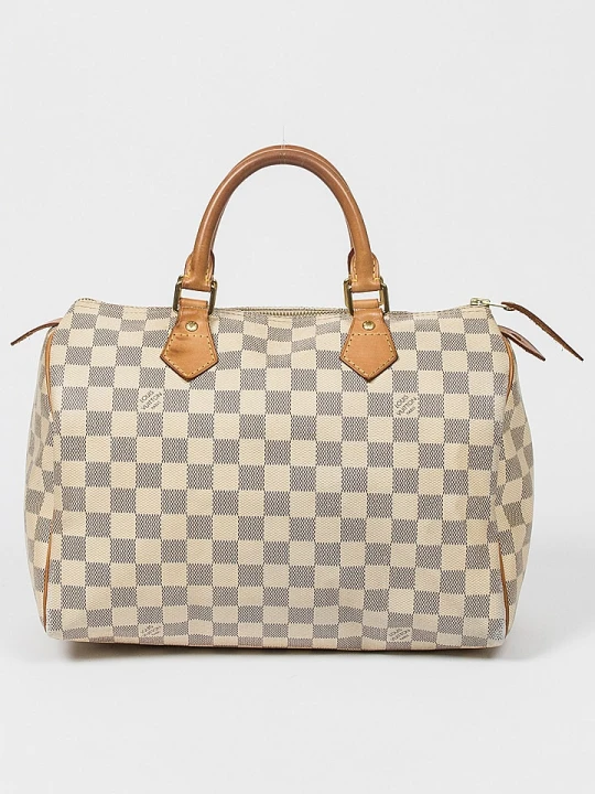 Zdjęcie produktu Louis Vuitton Torebka "Speedy 30" w kolorze biało-szarym - 30 x 21 x 18 cm rozmiar: onesize