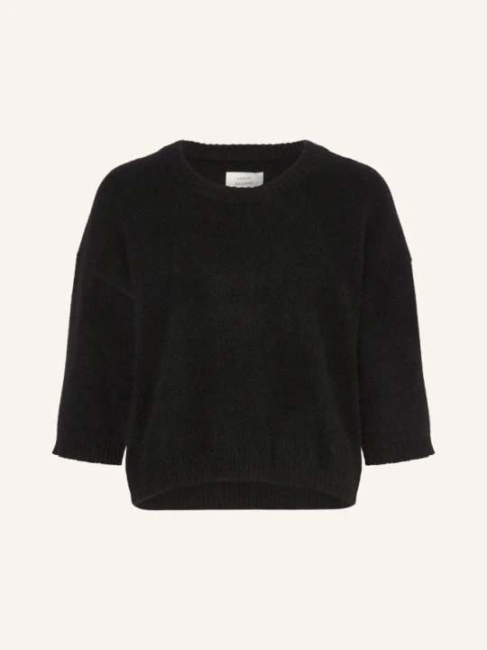 Zdjęcie produktu Loulou De Saison Sweter Azali Z Rękawami 3 / 4 schwarz CZARNY