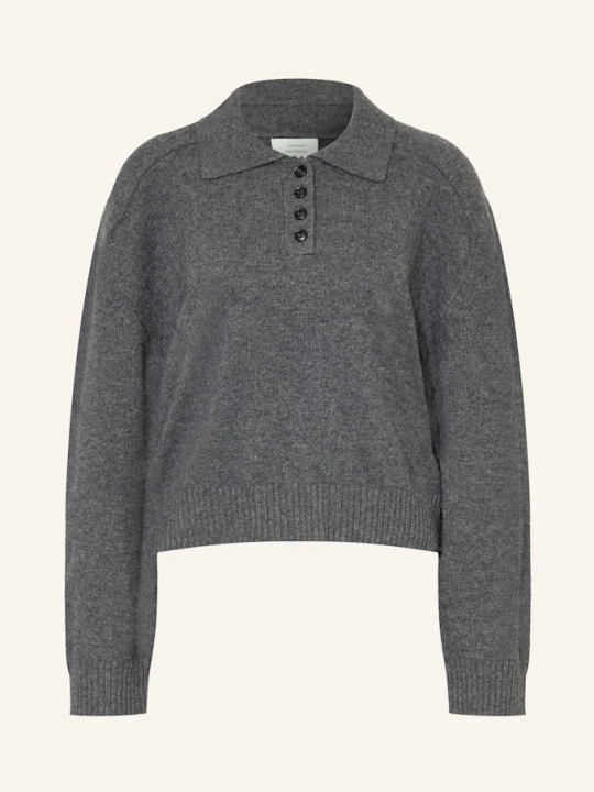 Zdjęcie produktu Loulou De Saison Sweter Z Kaszmiru Homere grau CZIEMNOSZARY