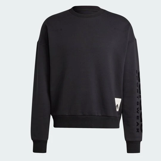 Zdjęcie produktu Lounge Fleece Sweatshirt Adidas czarny