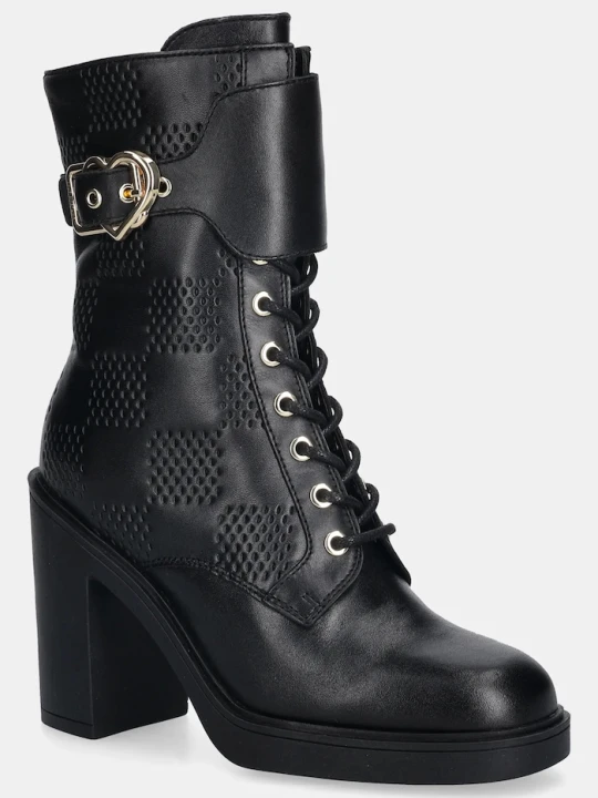 Zdjęcie produktu Love Moschino botki skórzane czarny