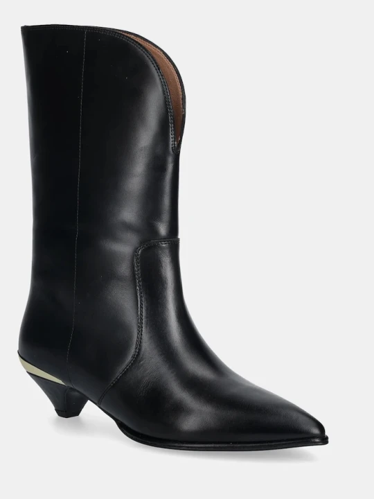 Zdjęcie produktu Love Moschino botki skórzane czarny