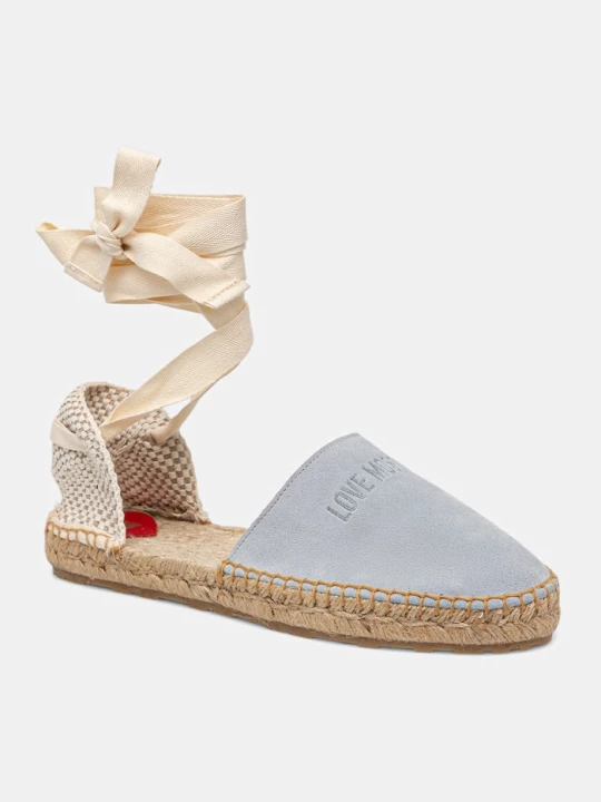 Zdjęcie produktu Love Moschino espadryle damskie zamszowe niebieski