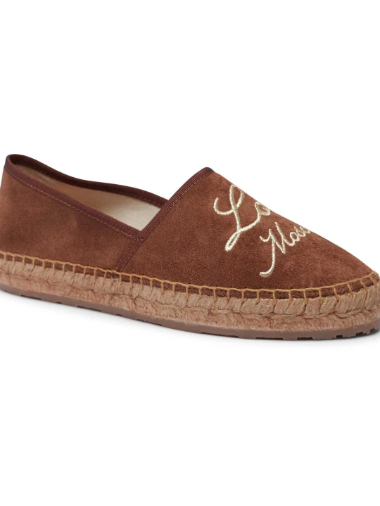 Zdjęcie produktu Love Moschino Espadryle | zamsz brązowy
