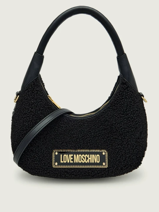 Zdjęcie produktu Love Moschino Hobo | shearling czarny