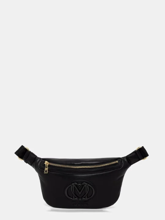 Zdjęcie produktu Love Moschino nerka damska z imitacji skóry czarny