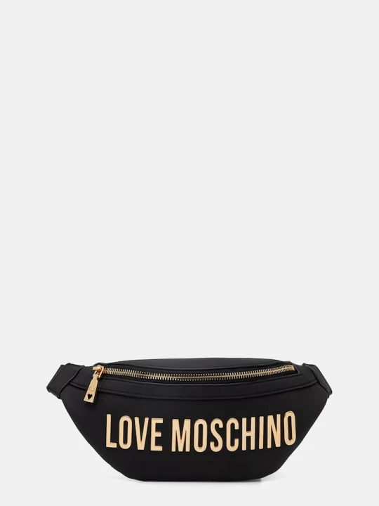 Zdjęcie produktu Love Moschino nerka damska z imitacji skóry czarny