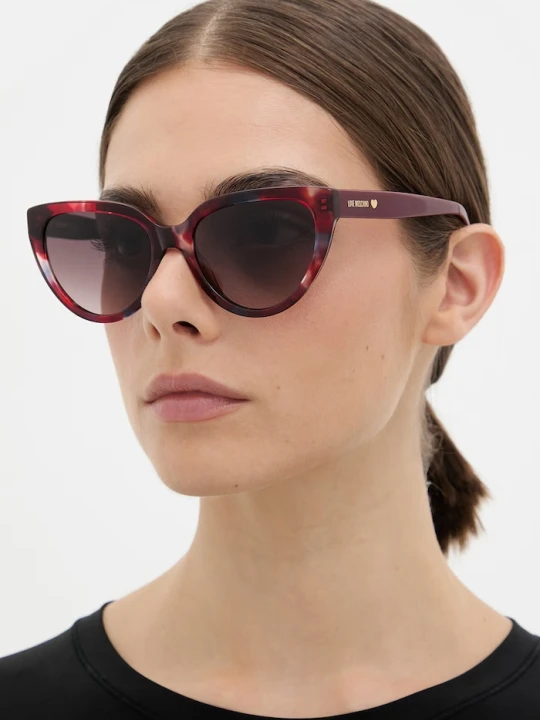 Zdjęcie produktu Love Moschino okulary przeciwsłoneczne damskie bordowy
