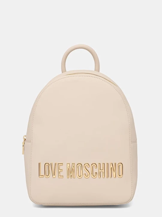Zdjęcie produktu Love Moschino plecak damski z imitacji skóry beżowy
