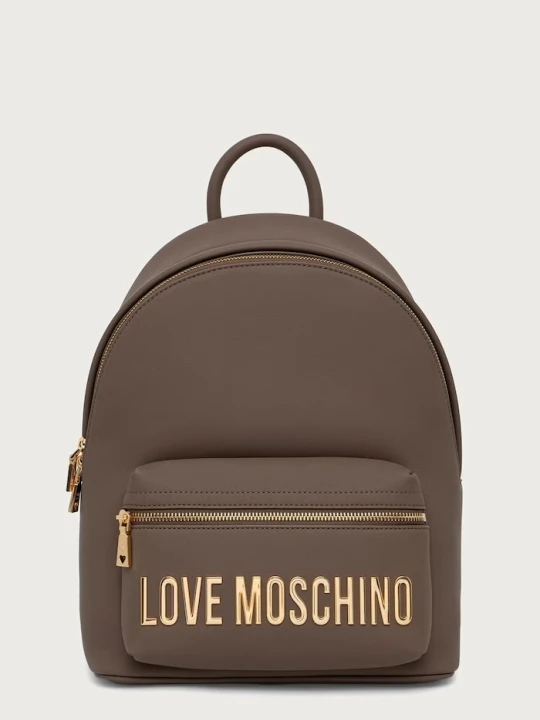 Zdjęcie produktu Love Moschino plecak damski z imitacji skóry brązowy