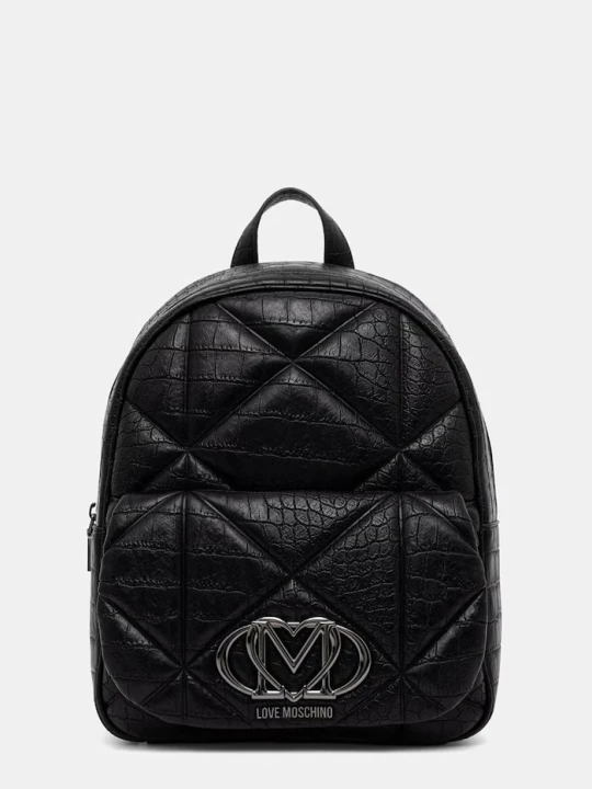 Zdjęcie produktu Love Moschino plecak damski z imitacji skóry czarny