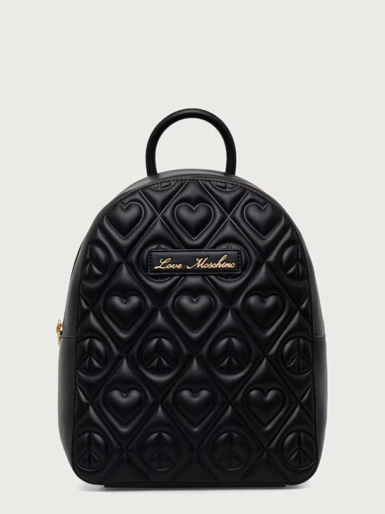 Zdjęcie produktu Love Moschino plecak damski z imitacji skóry czarny