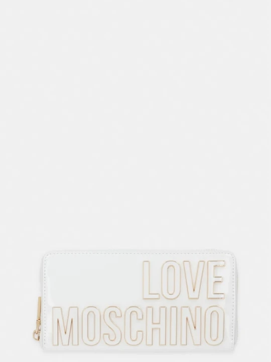 Zdjęcie produktu Love Moschino portfel damski z imitacji skóry biały