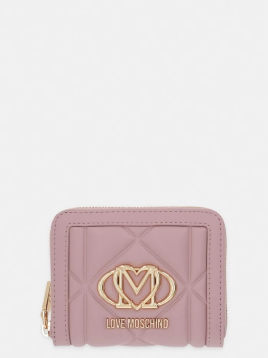 Zdjęcie produktu Love Moschino portfel damski z imitacji skóry różowy