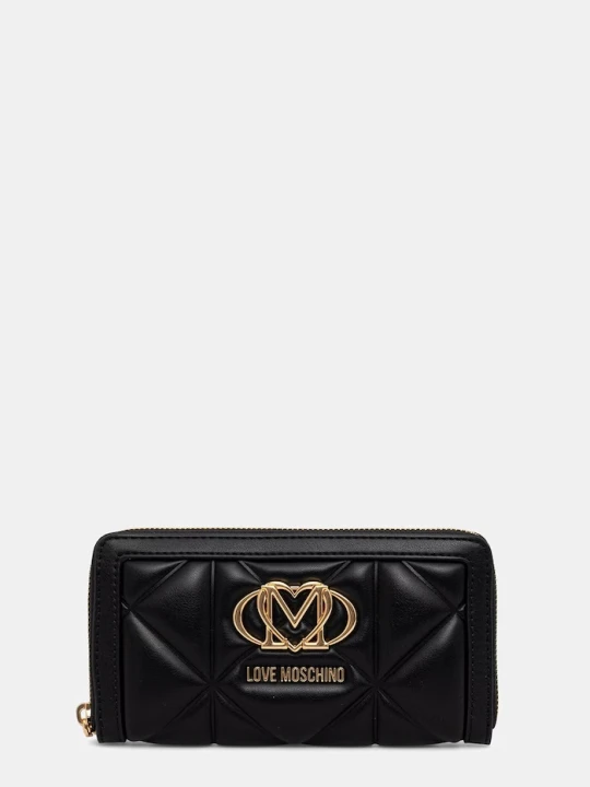 Zdjęcie produktu Love Moschino portfel damski z imitacji skóry czarny