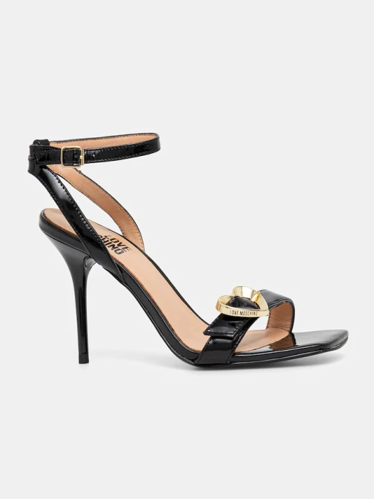 Zdjęcie produktu Love Moschino sandały skórzane czarny