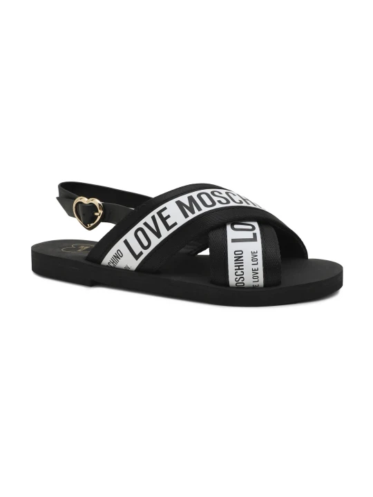 Zdjęcie produktu Love Moschino Sandały | z dodatkiem skóry czarny