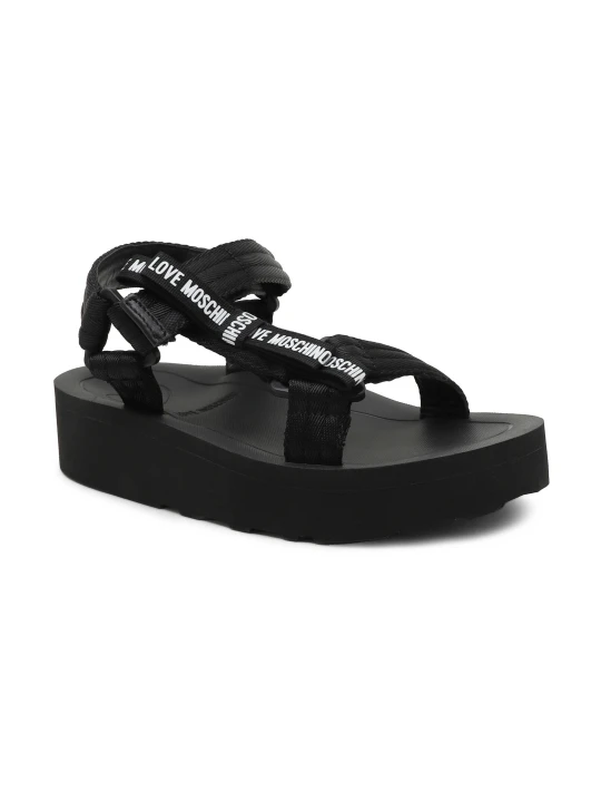 Zdjęcie produktu Love Moschino Sandały | z dodatkiem skóry czarny