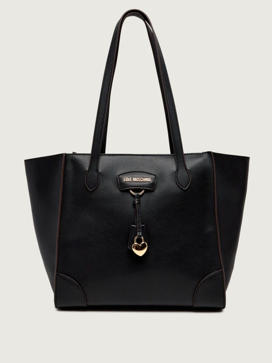 Zdjęcie produktu Love Moschino Skórzana shopperka czarny