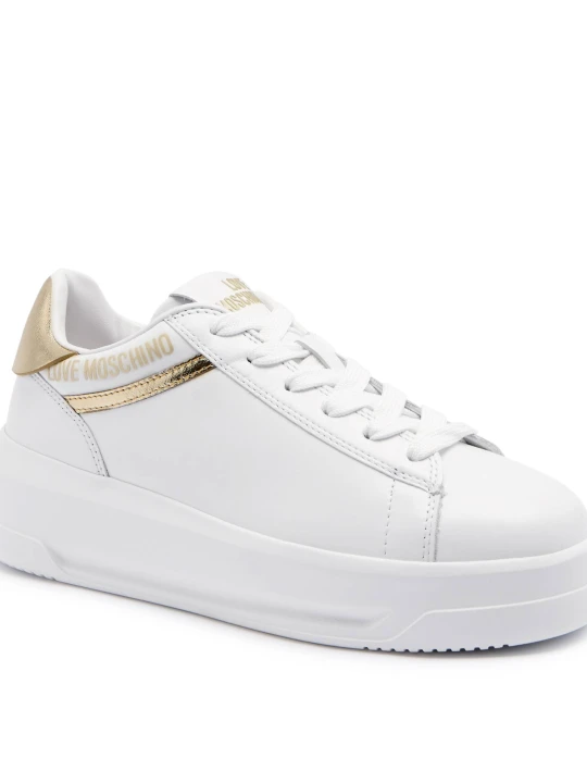 Zdjęcie produktu Love Moschino Skórzane sneakersy biały