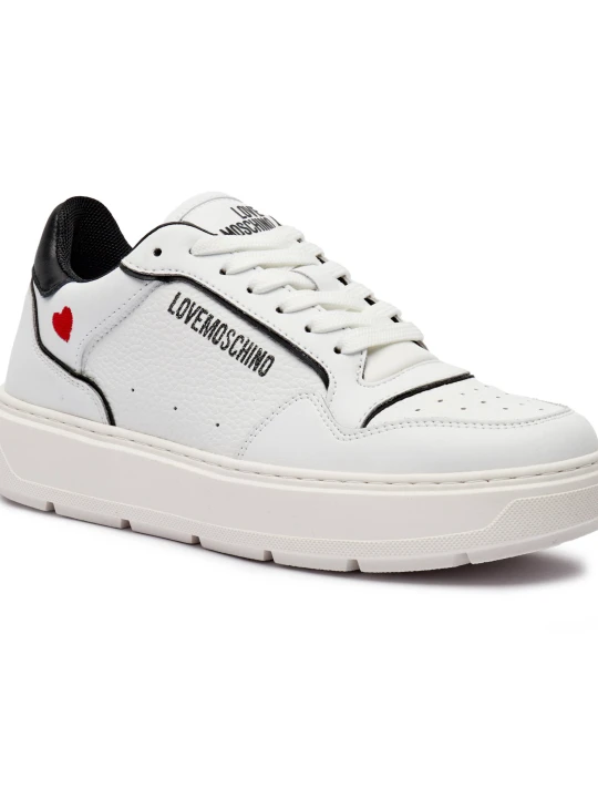 Zdjęcie produktu Love Moschino Skórzane sneakersy biały