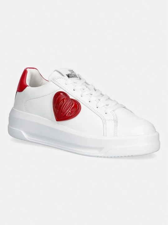 Zdjęcie produktu Love Moschino sneakersy damskie skórzane biały