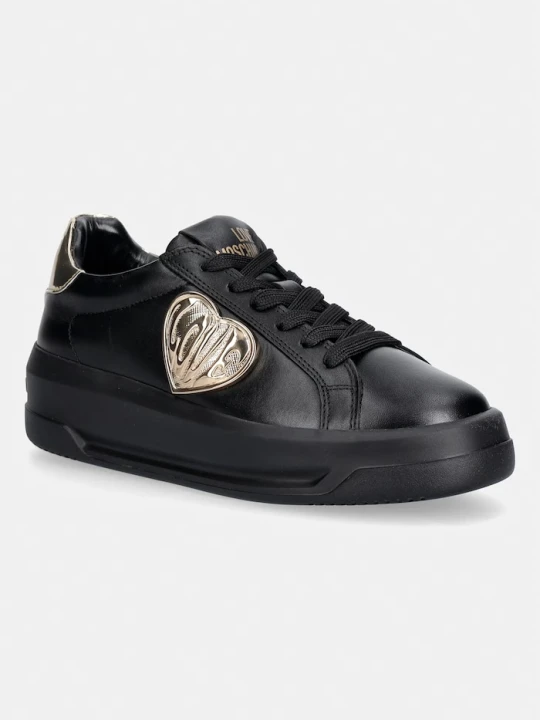 Zdjęcie produktu Love Moschino sneakersy damskie skórzane czarny