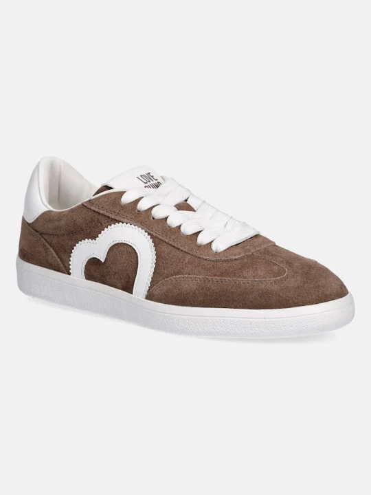 Zdjęcie produktu Love Moschino sneakersy zamszowe brązowy