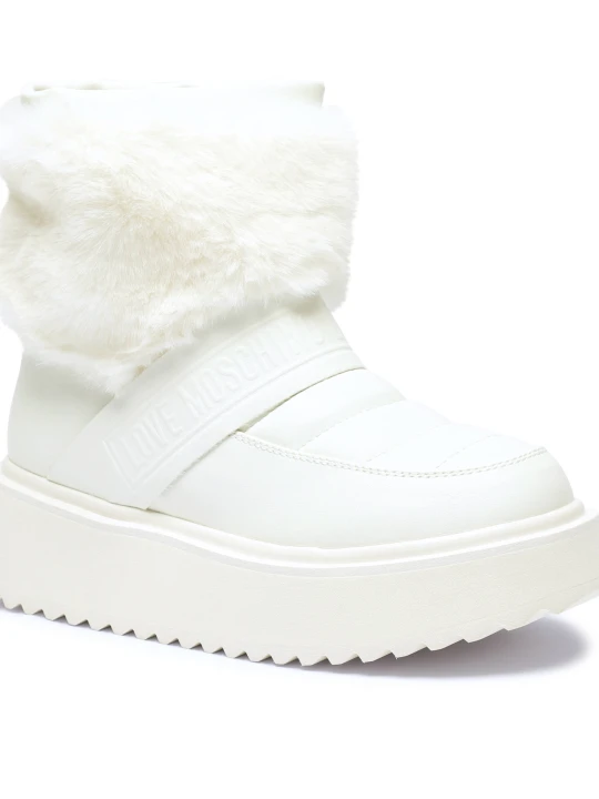 Zdjęcie produktu Love Moschino Śniegowce Platform60 | shearling biały