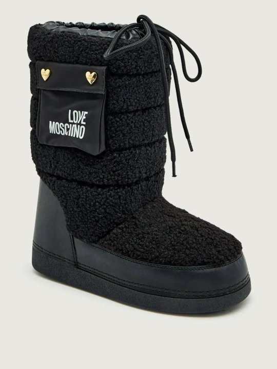 Zdjęcie produktu Love Moschino Śniegowce | shearling czarny