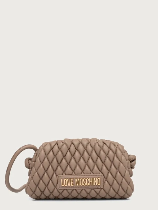 Zdjęcie produktu Love Moschino torebka crossbody damska skórzana beżowy