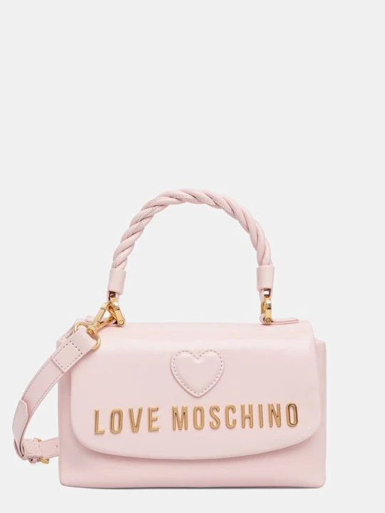 Zdjęcie produktu Love Moschino torebka crossbody damska skórzana różowy