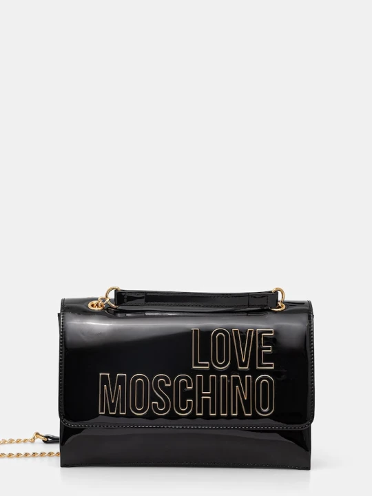 Zdjęcie produktu Love Moschino torebka crossbody damska z imitacji skóry czarny