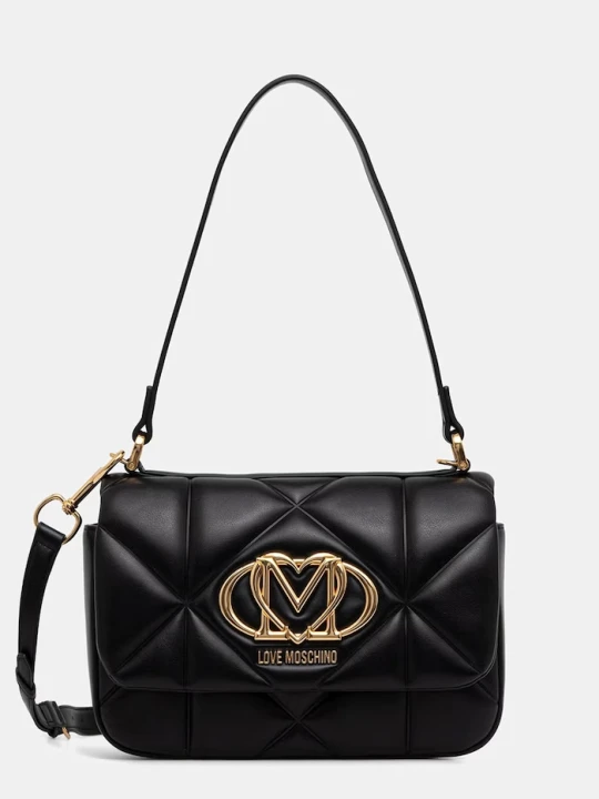 Zdjęcie produktu Love Moschino torebka crossbody damska z imitacji skóry czarny