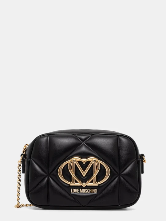 Zdjęcie produktu Love Moschino torebka crossbody damska z imitacji skóry czarny