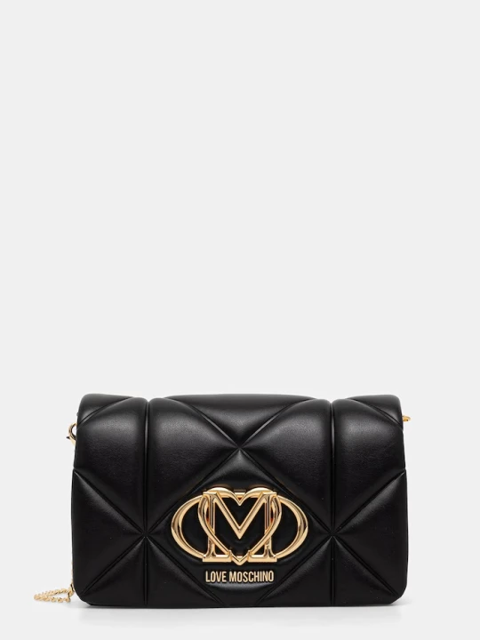 Zdjęcie produktu Love Moschino torebka crossbody damska z imitacji skóry czarny