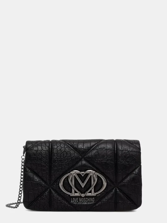 Zdjęcie produktu Love Moschino torebka crossbody damska z imitacji skóry czarny