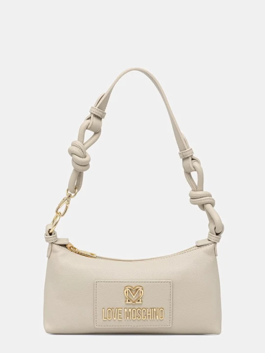 Zdjęcie produktu Love Moschino torebka damska z imitacji skóry beżowy