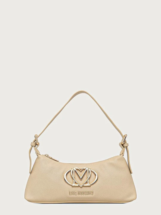 Zdjęcie produktu Love Moschino torebka damska z imitacji skóry beżowy