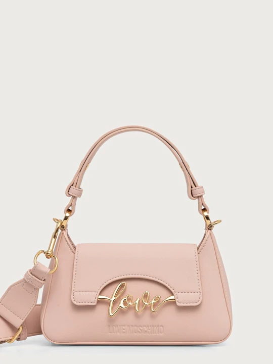 Zdjęcie produktu Love Moschino torebka damska z imitacji skóry brązowy