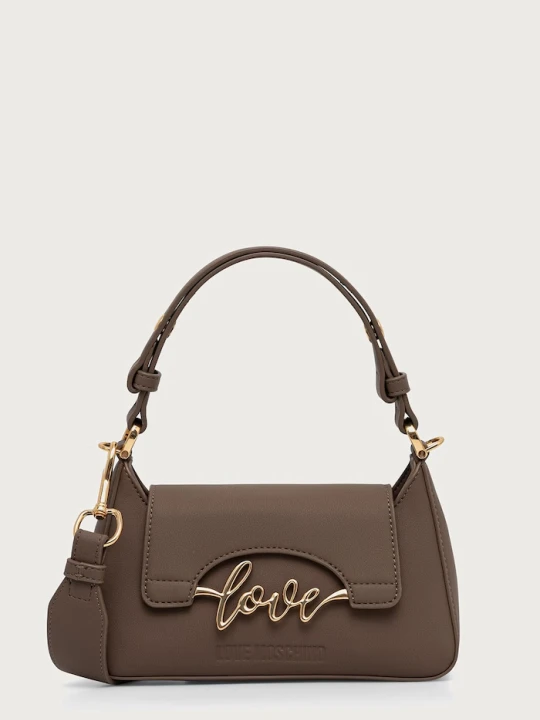 Zdjęcie produktu Love Moschino torebka damska z imitacji skóry brązowy