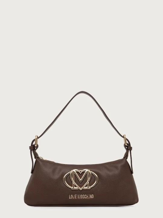 Zdjęcie produktu Love Moschino torebka damska z imitacji skóry brązowy