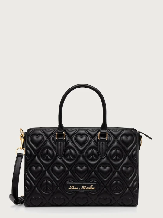 Zdjęcie produktu Love Moschino torebka damska z imitacji skóry czarny