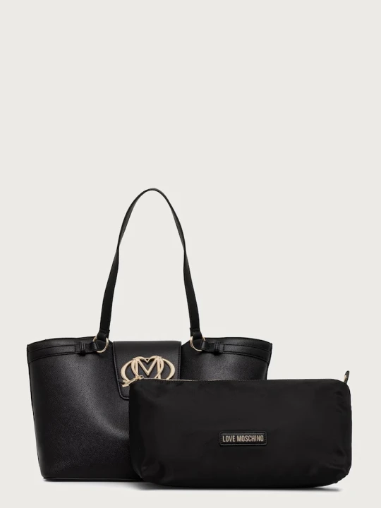 Zdjęcie produktu Love Moschino torebka damska z imitacji skóry czarny